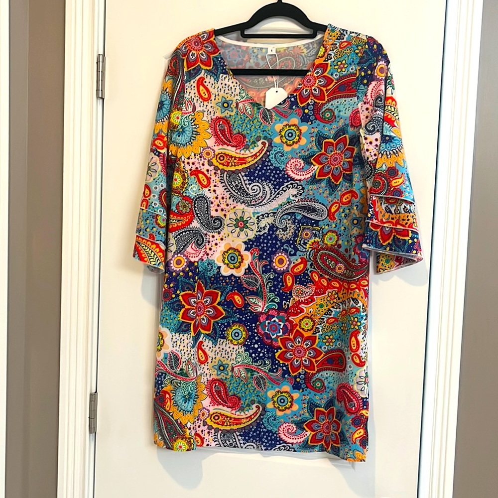 Brand new fun colorful dress.